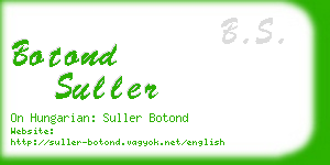 botond suller business card